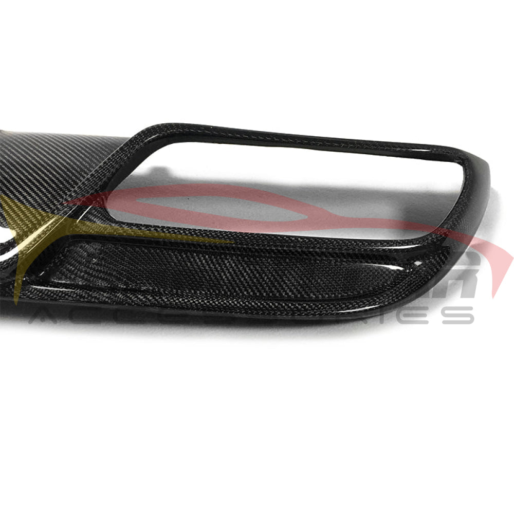 2015-2018 Mercedes-Benz C-Class Fd Style Carbon Fiber Rear Diffuser With Brake Light | W205 Sedan