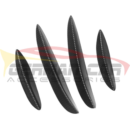 2015-2018 Mercedes-Benz C63 AMG Carbon Fiber Front Bumper Canards I W205 - Additional Accessories