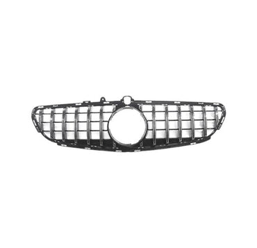 2015 2018 Mercedes Benz CLS63 AMG GTR Style Front Grille | W218 FaceLift Chrome Silver Front Grilles