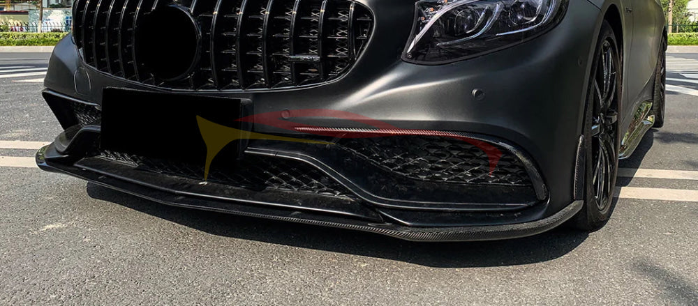2015-2018 Mercedes-Benz S63/S65 AMG Carbon Fiber Front Lip | C217/W217/A217 Coupe/Cabriolet - Front Lips/Splitters