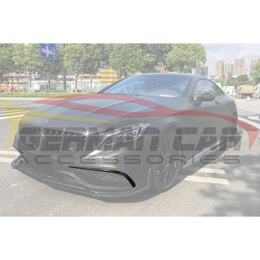 2015-2018 Mercedes-Benz S63/S65 AMG Carbon Fiber Front Upper Bumper Splitters | C217/W217/A217 Coupe/Cabriolet - Front