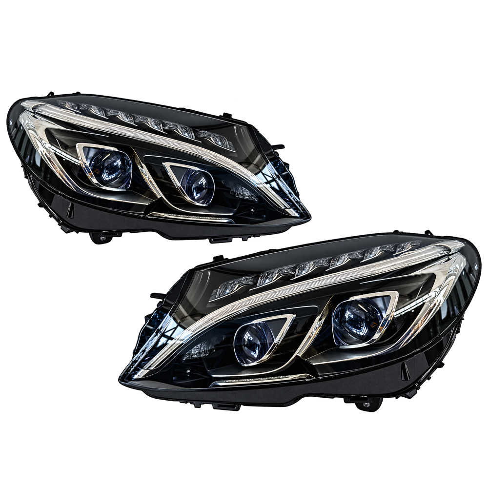 2015-2018 Mercedes-Benz C-Class/C43/C63 C63 Style AMG LED Headlights | W205 Pre-Facelift