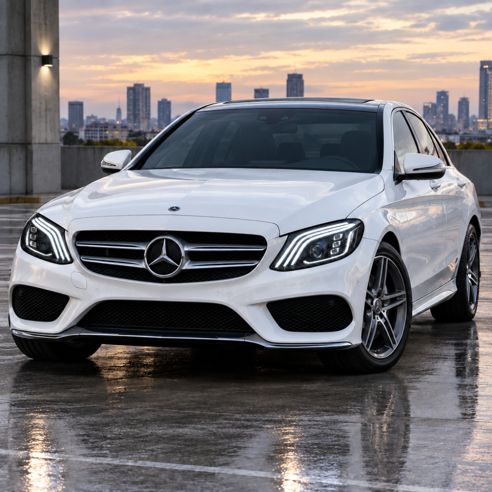 2015-2018 Mercedes-Benz C-Class Triple-Track Style LED Headlights | W205 Pre-Facelift