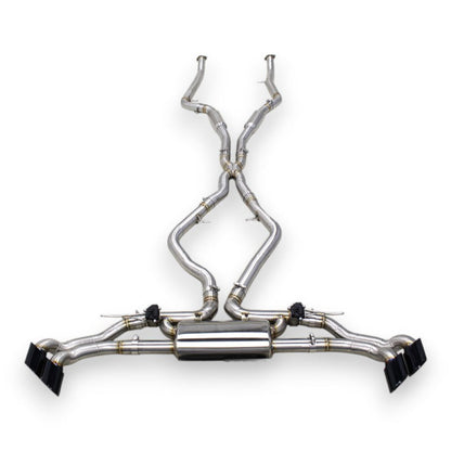 2015-2019 BMW X5/X6 xDrive50i Valved Sport Exhaust System | F15/F16 X5/X6 Stainless Steel Exhaust / Chrome Tips Exhausts