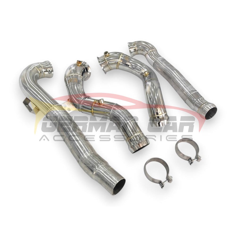 2015-2021 Mercedes AMG GT/GTS/GTR/GTC Downpipes | C190 Coupe No Heat Shield / Racing Downpipe (No Cat) Downpipes