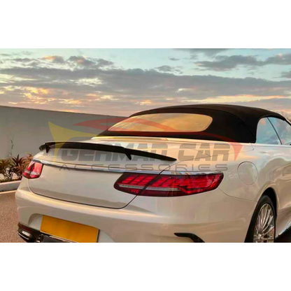 2015-2021 Mercedes-Benz S550/S63/S65 B Style Carbon Fiber Trunk Spoiler | W217/A217 Cabriolet Rear Trunk Spoilers