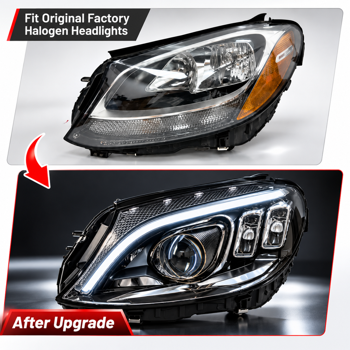 2015-2021 Mercedes-Benz C-Class/C43/C63 AMG LED Headlights | W205