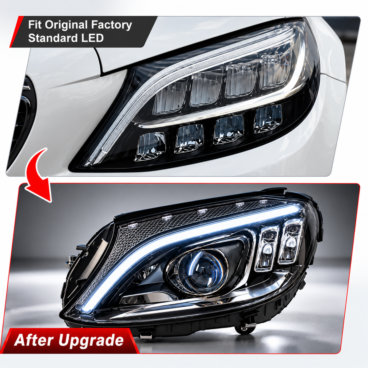 2015-2021 Mercedes-Benz C-Class/C43/C63 AMG LED Headlights | W205