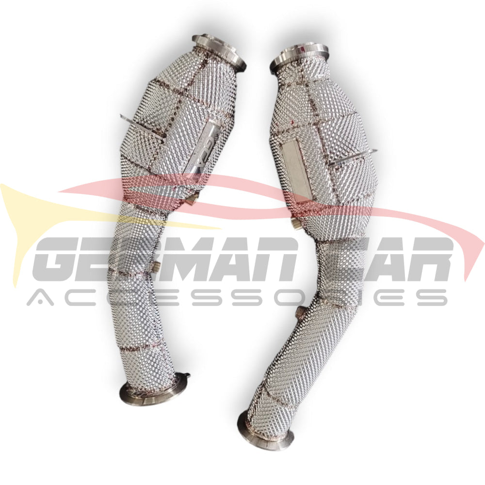 2015-2023 Mercedes C43 Amg Front Race Pipes | W205 Yes Heat Shield / 200 Cell Euro 6 Sport High
