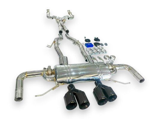 2015-2022 Mercedes GLC43 AMG Valved Sport Exhaust System | X253/C253 Stainless Steel Exhaust / Chrome Tips Exhausts