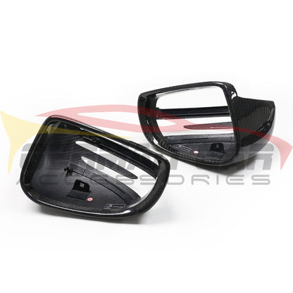 2015+ Mercedes-Benz Amg Gt/Gts/Gtc/Gtr Carbon Fiber Mirror Caps | C190 Coupe Front Grilles