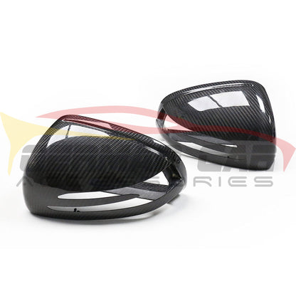 2015+ Mercedes-Benz Amg Gt/Gts/Gtc/Gtr Carbon Fiber Mirror Caps | C190 Coupe Front Grilles