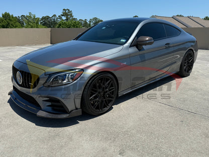 2015-2023 Mercedes-Benz C-Class B Style Carbon Fiber Front Lip | W205 Front Lips/Splitters