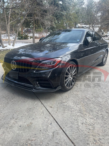 2015-2023 Mercedes-Benz C-Class B Style Carbon Fiber Front Lip | W205 Lips/Splitters