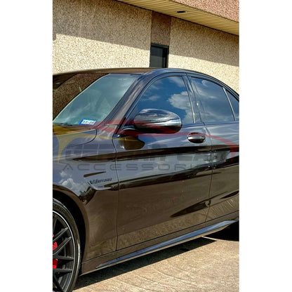 2015-2023 Mercedes-Benz C-Class Carbon Fiber Mirror Caps | W205