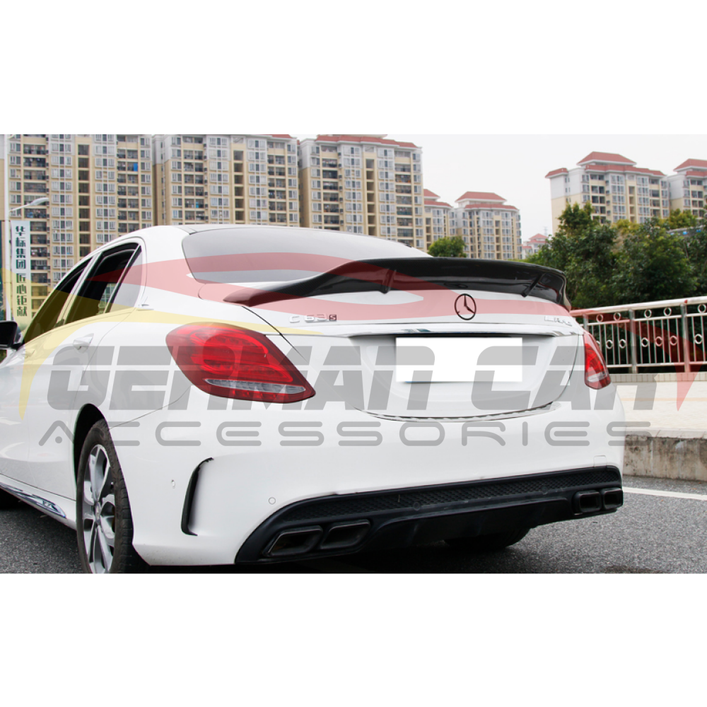 2015+ Mercedes-Benz C-Class Renntech Style Carbon Fiber Trunk Spoiler | W205