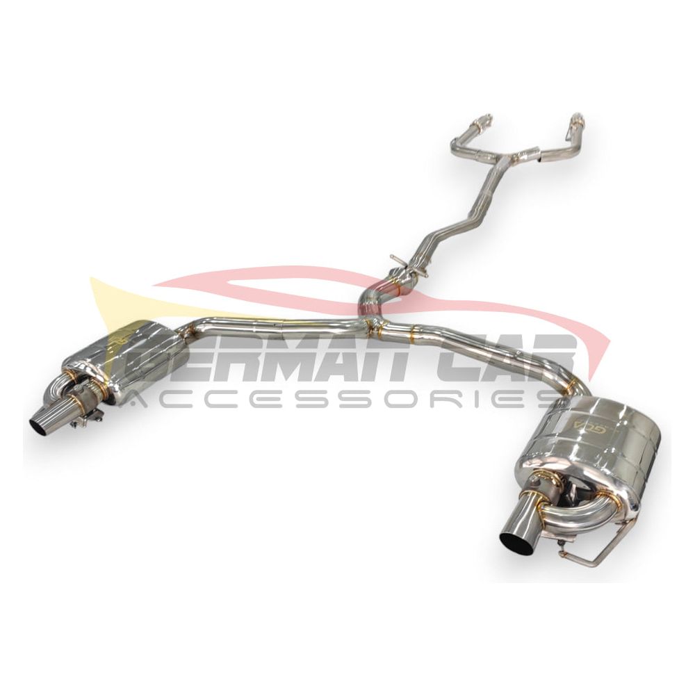 2015-2023 Mercedes C43 Amg Valved Sport Exhaust System | W205 Stainless Steel / Chrome Tips