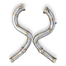 Load image into Gallery viewer, 2015-2023 Mercedes C63 Amg Front Race Pipes | W205 No Heat Shield / Racing Downpipe (No Cat)
