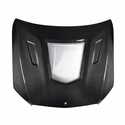 2015-2023 Mercedes C-Class/C43 AMG Glass Engine Cover V3 Style Carbon Fiber Hood | W205