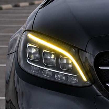 2015-2023 Mercedes-Benz C-Class/C63 AMG CSL Style Yellow DRL Modules | W205