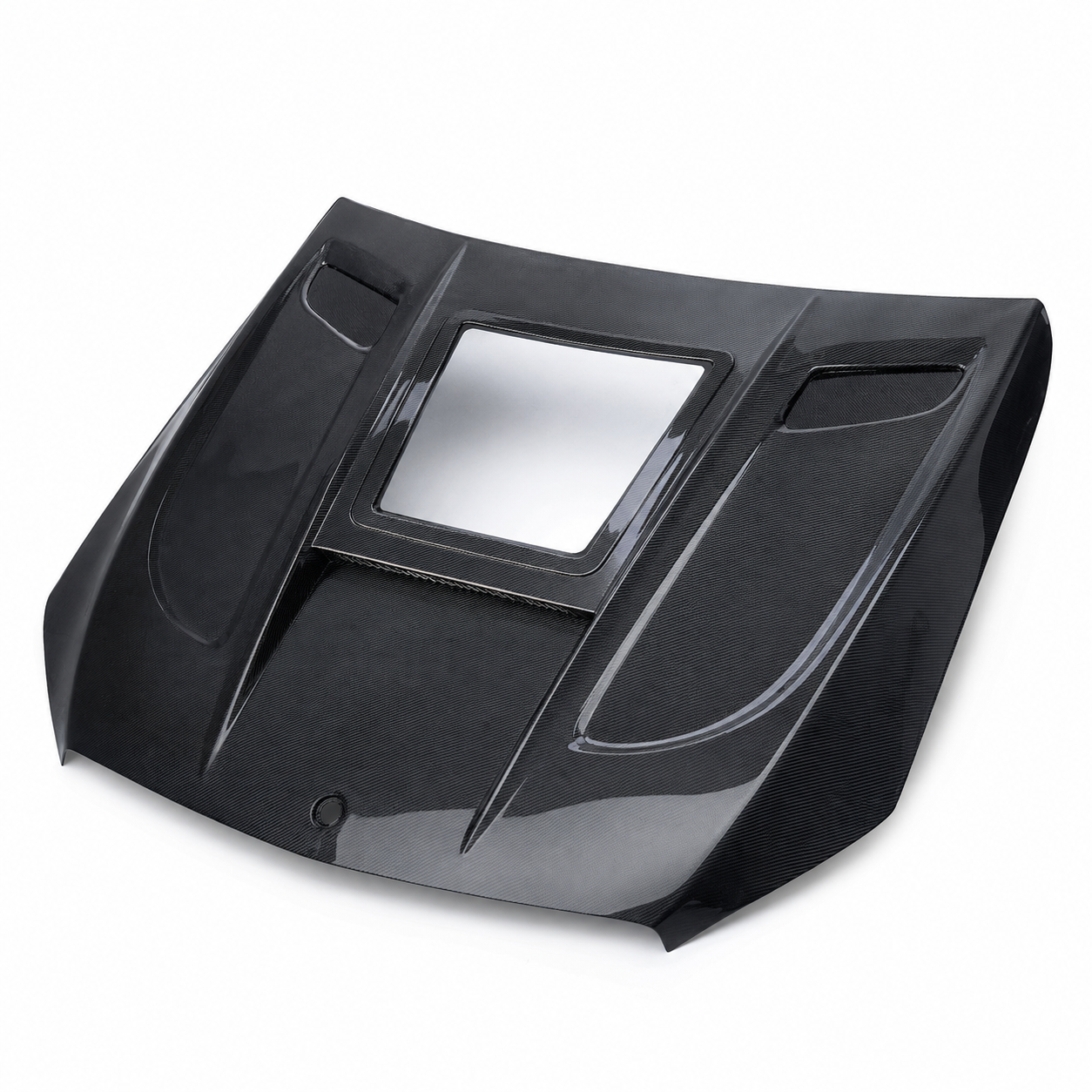 2015-2023 Mercedes C-Class/C43 AMG Glass Engine Cover V2 Carbon Fiber Hood | W205