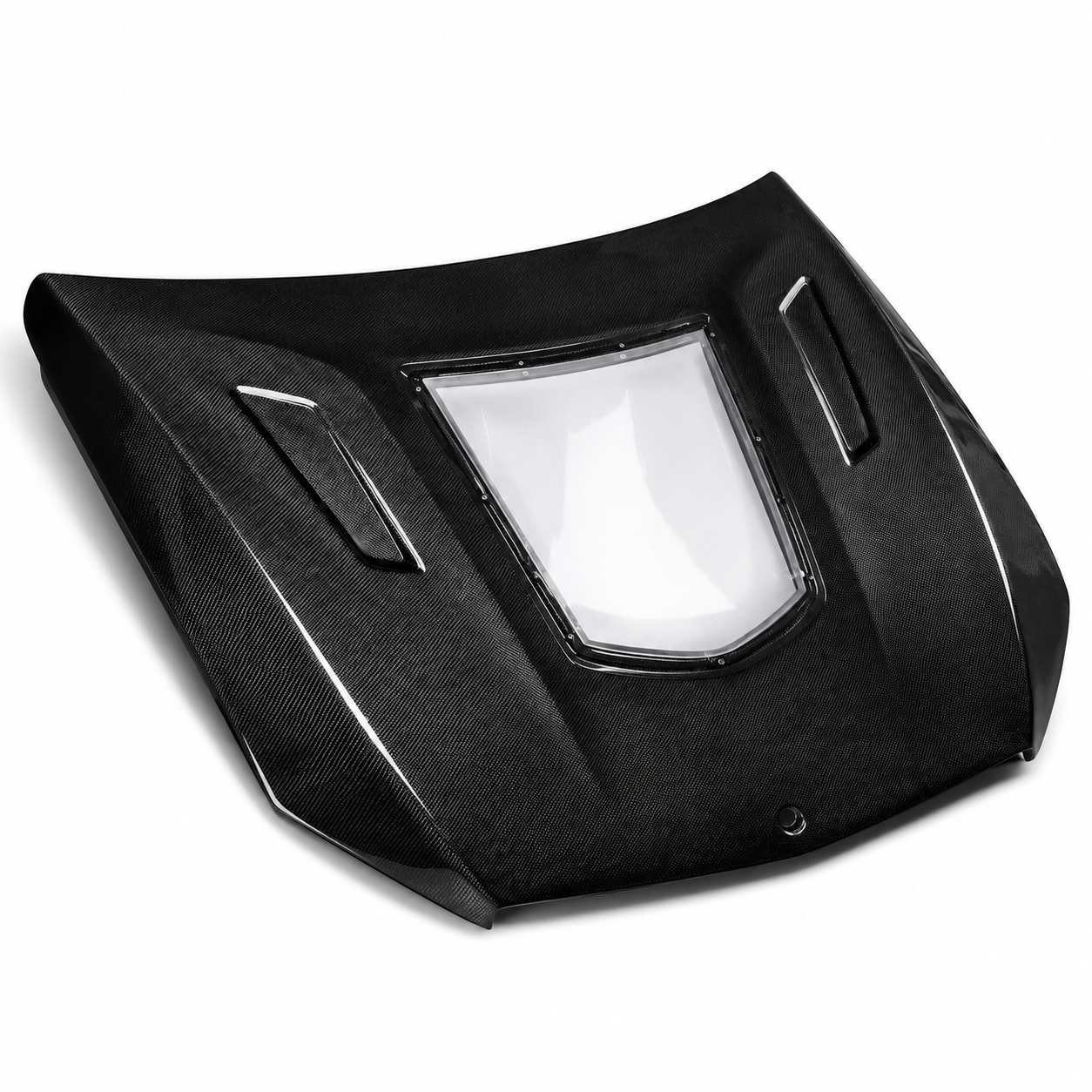 2015-2023 Mercedes C-Class/C43 AMG Glass Engine Cover V3 Style Carbon Fiber Hood | W205