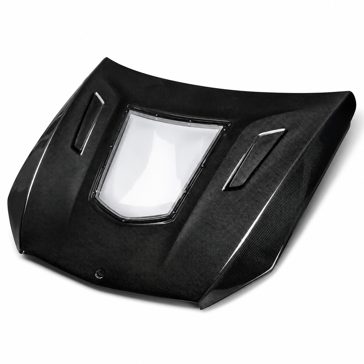 2015-2023 Mercedes C-Class/C43 AMG Glass Engine Cover V3 Style Carbon Fiber Hood | W205