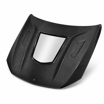 2015-2023 Mercedes C63 AMG Glass Engine Cover V2 Carbon Fiber Hood | W205