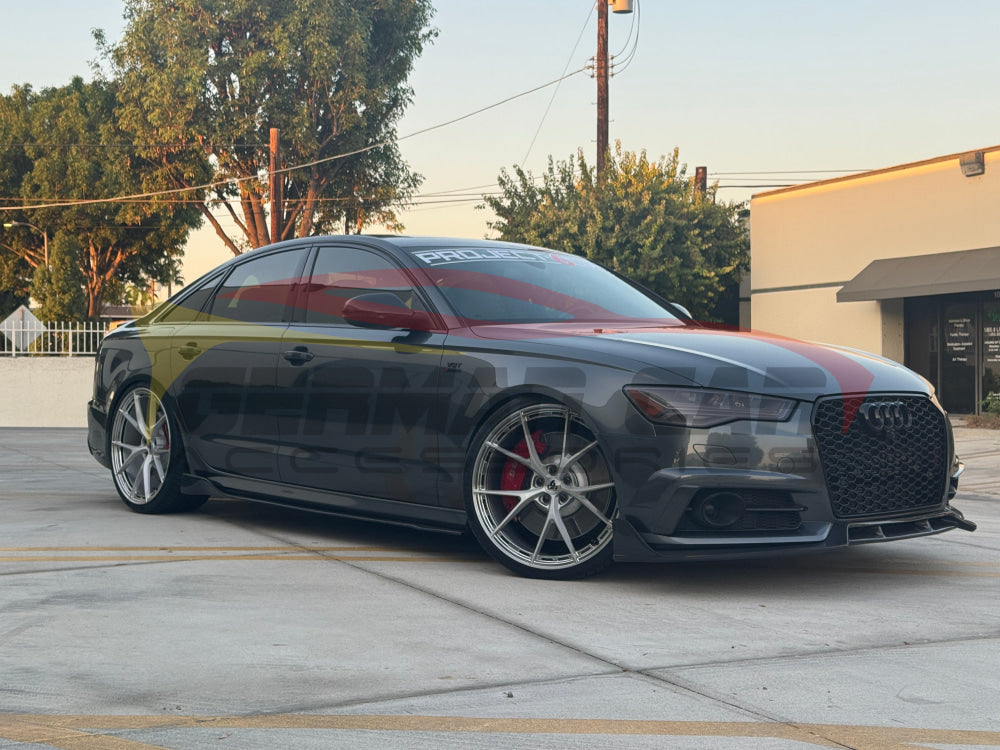 2016-2018 Audi A6/S6 Carbon Fiber KB Style Front Lip | C7.5 A6/S6 Front Lips/Splitters