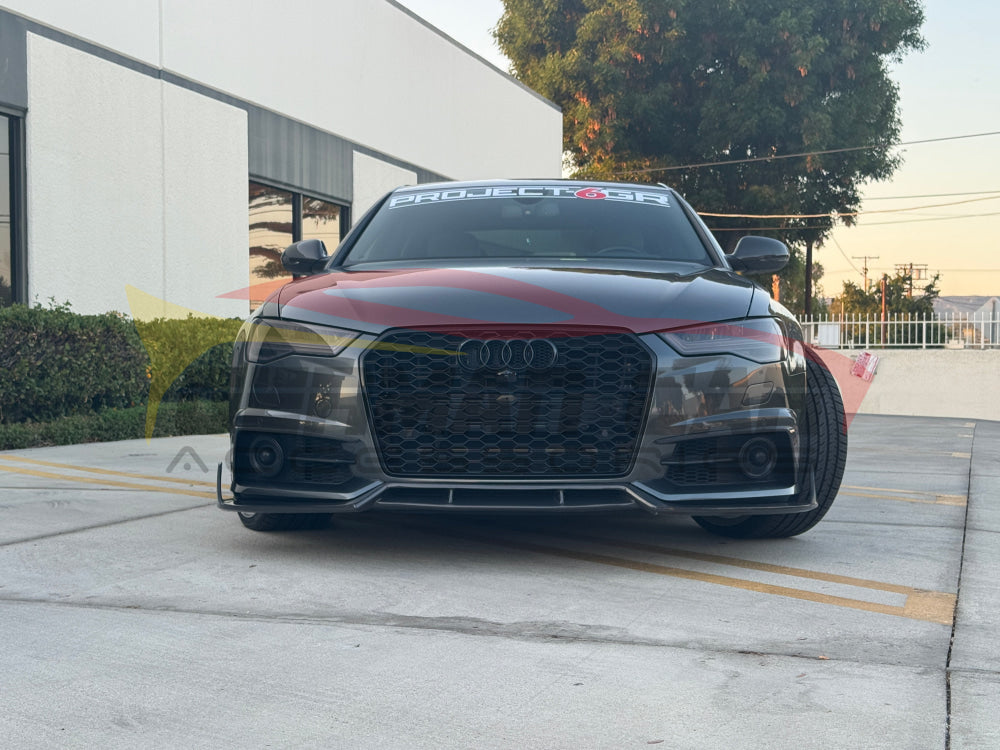 2016-2018 Audi A6/S6 Carbon Fiber KB Style Front Lip | C7.5 A6/S6 Front Lips/Splitters