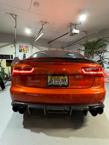 2016-2018 Audi A6/S6 Ducktail Carbon Fiber Trunk Spoiler | C7.5 Rear Spoilers