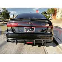 Load image into Gallery viewer, 2016-2018 Audi A6/s6 Carbon Fiber Aggressive Kb Style Diffuser With Led Brake Light | C7.5
