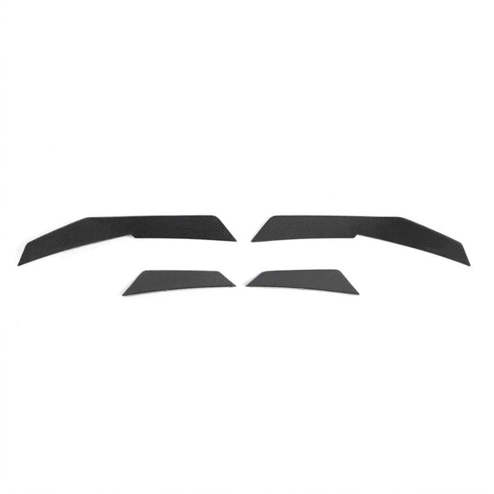 2017-2018 Audi R8 Dry Carbon Fiber Front Bumper 4Pcs Canards I MK2 - Additional Accessories
