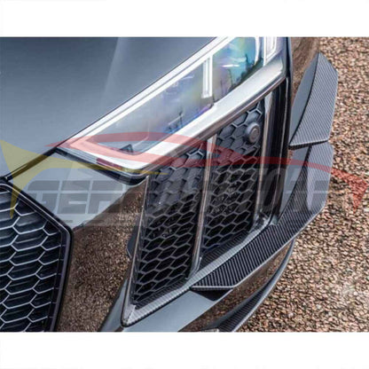 2017-2018 Audi R8 Dry Carbon Fiber Front Bumper 4Pcs Canards I MK2 - Additional Accessories