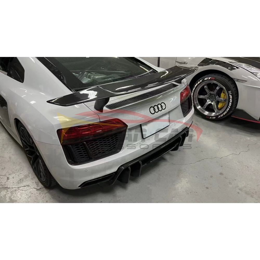 2016-2018 Audi R8 Carbon Fiber Spoiler | Mk2 Gen 2 Front Lips/Splitters