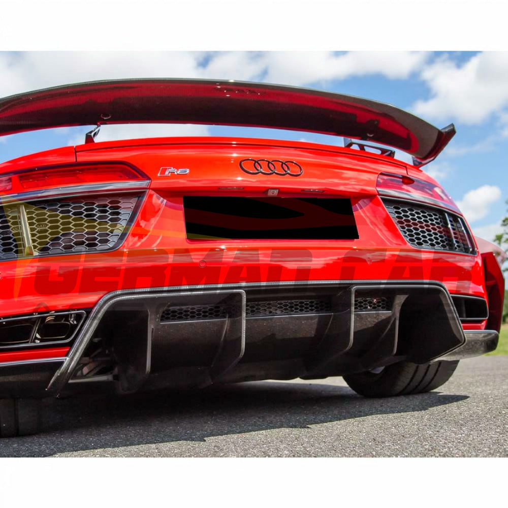 2017-2018 Audi R8 Performance Style Dry Carbon Fiber Rear Diffuser I MK2 - Rear Diffusers