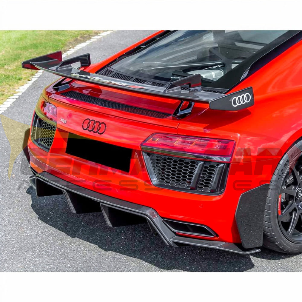2017-2018 Audi R8 Performance Style Dry Carbon Fiber Rear Diffuser I MK2 - Rear Diffusers