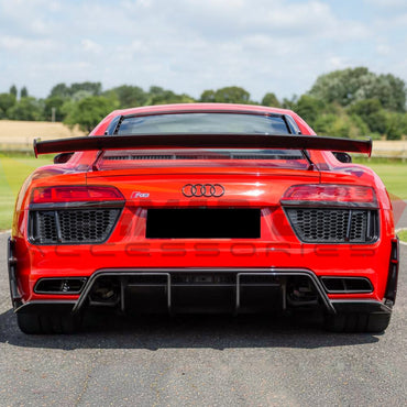 2017-2018 Audi R8 Performance Style Dry Carbon Fiber Rear Diffuser I MK2 - Rear Diffusers