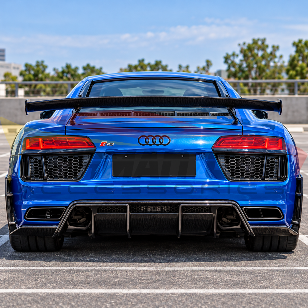 2016-2018 Audi R8 GT Style Carbon Fiber Rear Spoiler | MK2 Gen 2 - Rear Trunk Spoilers