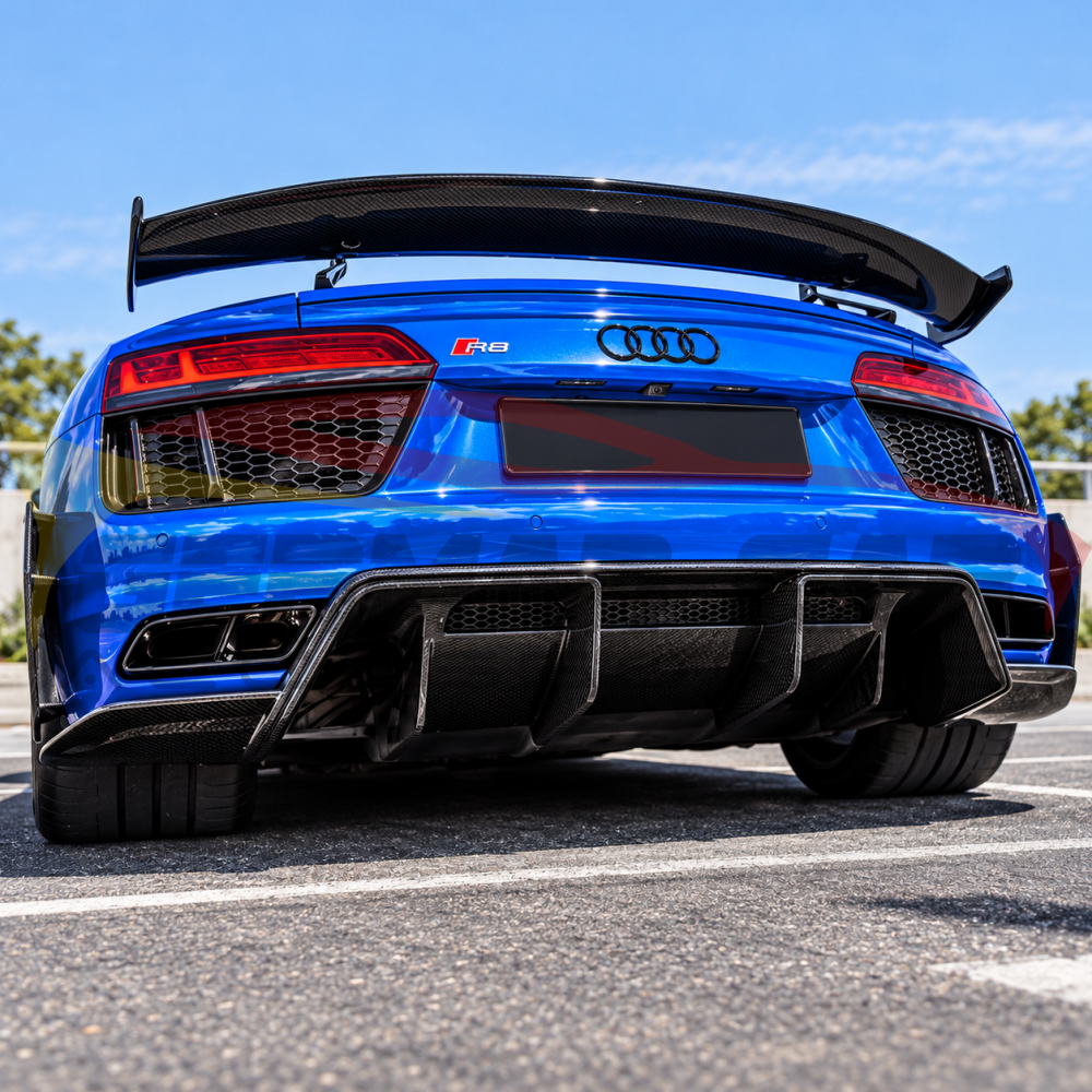 2016-2018 Audi R8 GT Style Carbon Fiber Rear Spoiler | MK2 Gen 2 - Rear Trunk Spoilers