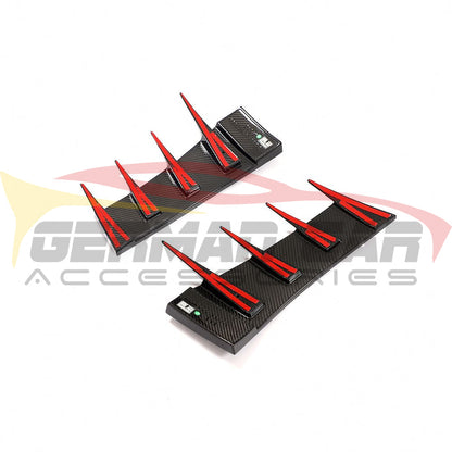 2016-2018 Audi R8 V2 Style Carbon Fiber Front Canards I MK2 - Additional Accessories