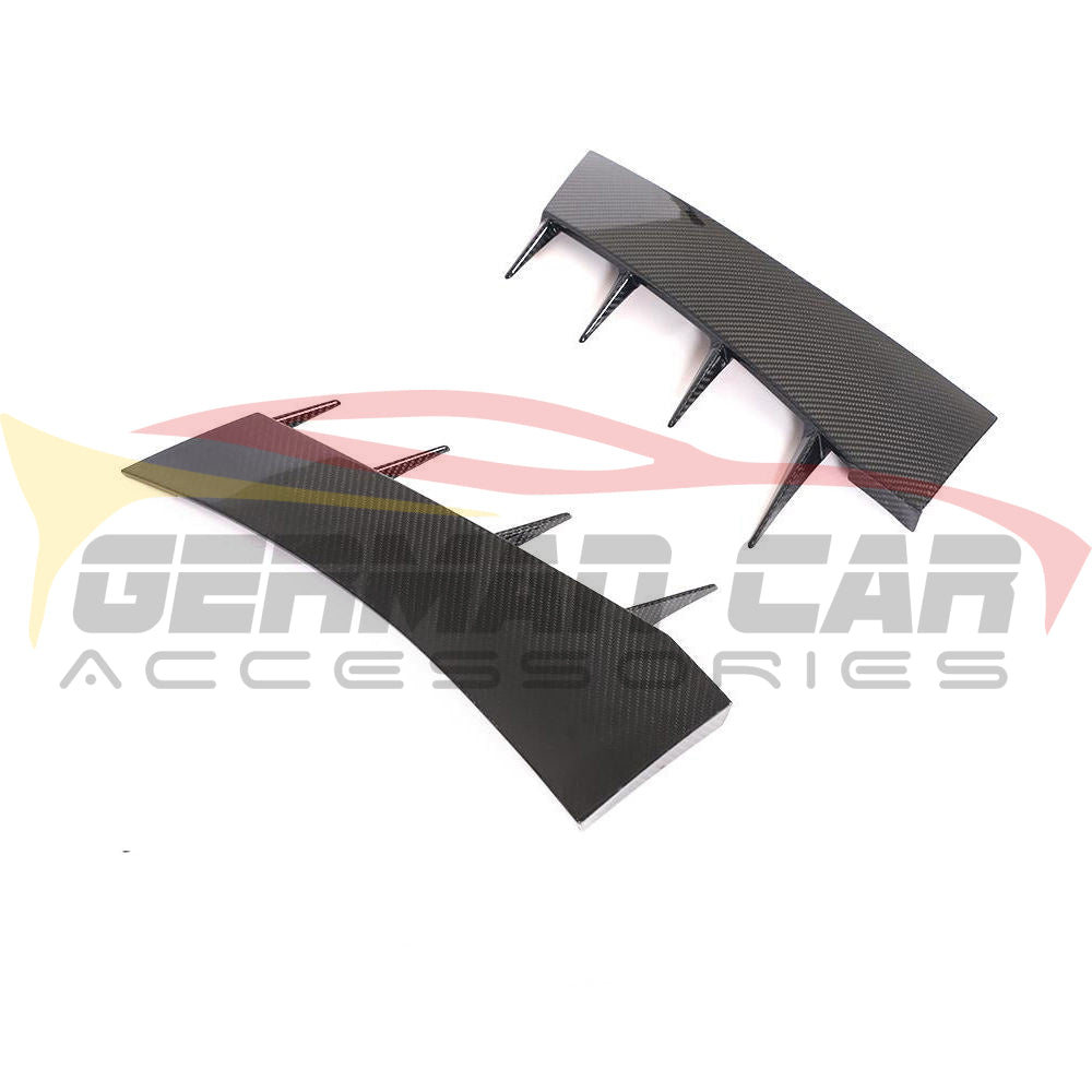 2017-2018 Audi R8 Dry Carbon Fiber Front Bumper Canards I MK2 - Additional Accessories