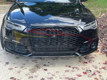 Load image into Gallery viewer, 2016-2018 Audi Rs6 Honeycomb Grille With Quattro In Lower Mesh | C7.5 A6/S6 Front Grilles
