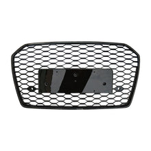 Load image into Gallery viewer, 2016-2018 Audi Rs6 Style Honeycomb Grille | C7.5 A6/S6 Black Frame Mesh / Yes Front Camera Grilles
