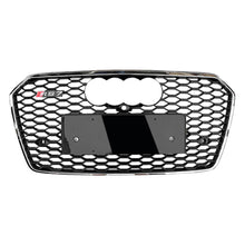 Load image into Gallery viewer, 2016-2018 Audi Rs7 Honeycomb Grille | C7.5 A7/s7 Chrome Silver Frame Black Net With Emblem / Yes
