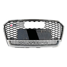Load image into Gallery viewer, 2016-2018 Audi Rs7 Honeycomb Grille With Quattro In Lower Mesh | C7.5 A7/s7 Chrome Silver Frame
