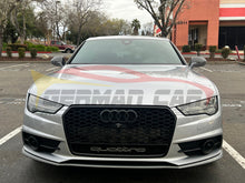 Load image into Gallery viewer, 2016 - 2018 Audi Rs7 Honeycomb Grille With Quattro In Lower Mesh | C7.5 A7/S7 Front Grilles
