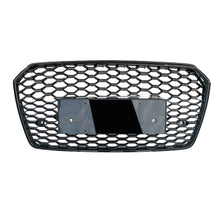 Load image into Gallery viewer, 2016-2018 Audi Rs7 Style Honeycomb Grille | C7.5 A7/S7 Black Frame Mesh / Yes Front Camera Grilles
