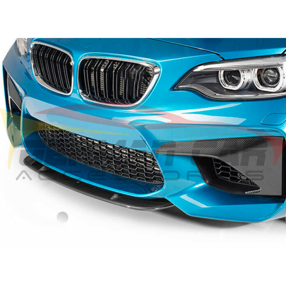 2016-2018 Bmw M2 Carbon Fiber Upper Bumper Splitters | F87