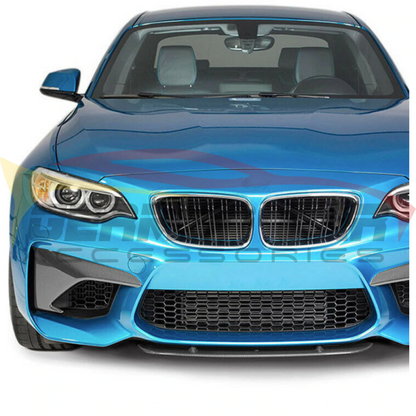 2016-2018 Bmw M2 Carbon Fiber Upper Bumper Splitters | F87